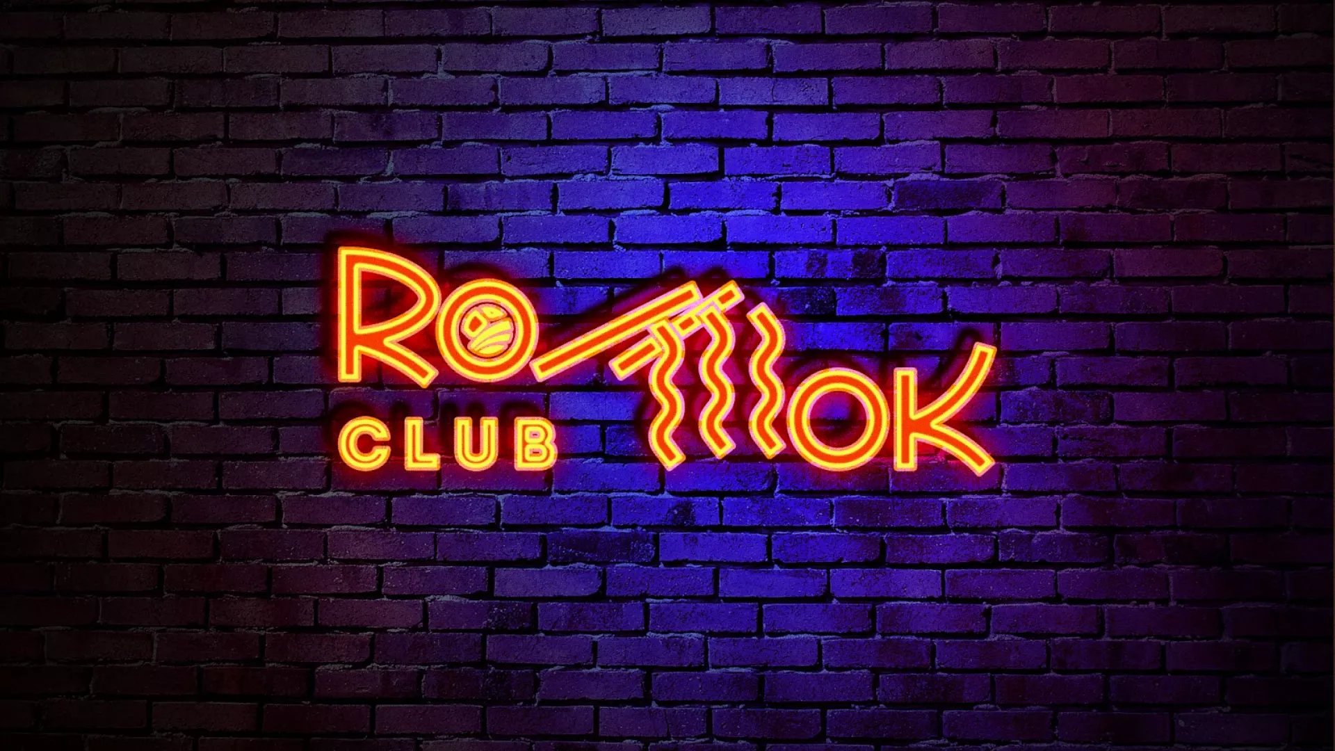 Разработка интерьерной вывески суши-бара «Roll Wok Club» в Ростове